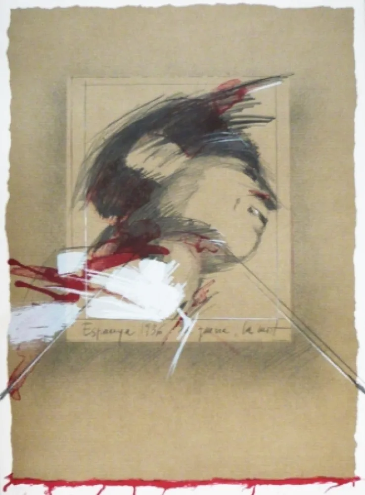 リトグラフ Bru - Espagne 1936