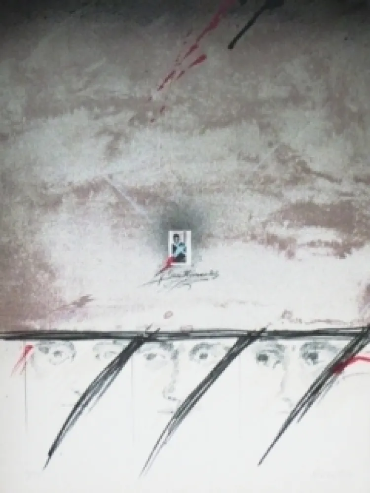 リトグラフ Bru - Sans titre 