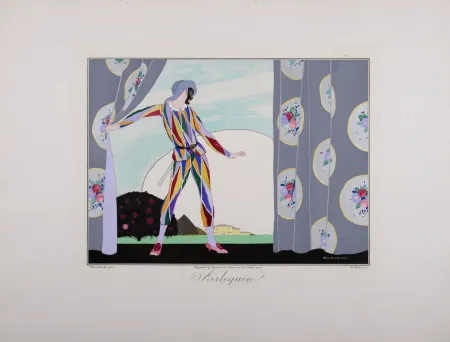 彫版 Brunelleschi - Arlequin, 1914 - Masterpiece!