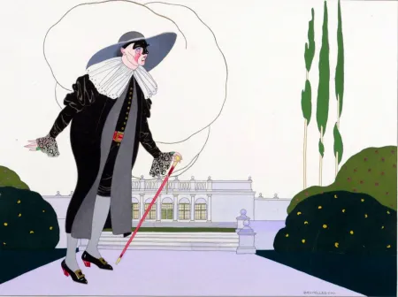 ステンシル Brunelleschi - Le Docteur Ballanzone (de Masques et de la Comédie Italienne - 1914)