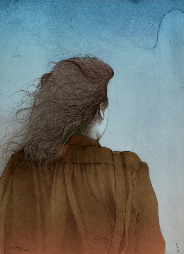 リトグラフ Bruni - Solitudine, 1982 - Hand-signed