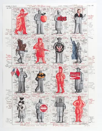 シルクスクリーン Bruskin -  Portfolio «Aufbruch aus Moskau»