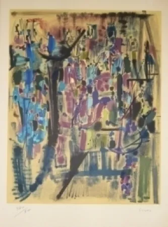 リトグラフ Bryen - Exposition CNAC 1971