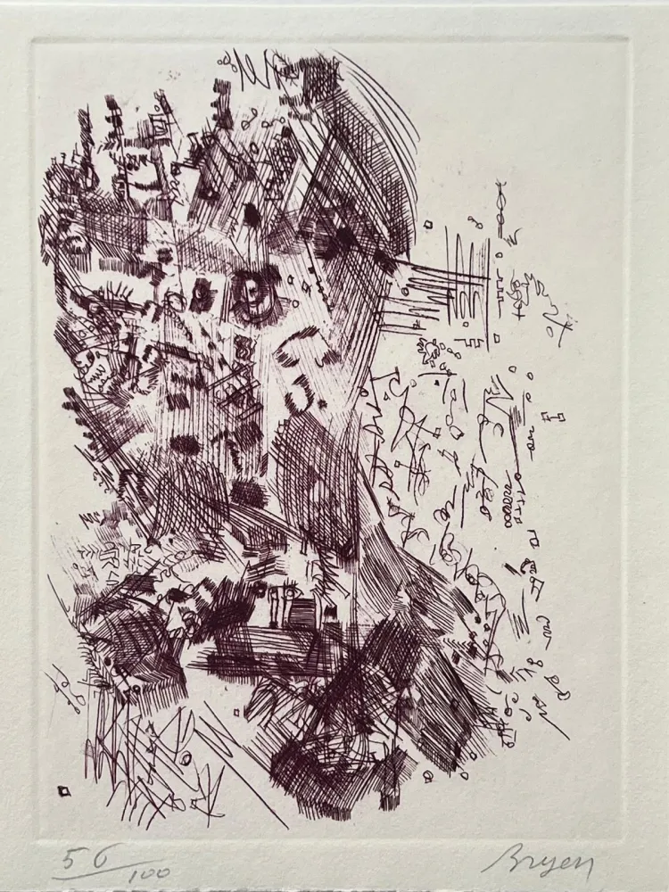 エッチング Bryen - Hommage à Hans Arp 