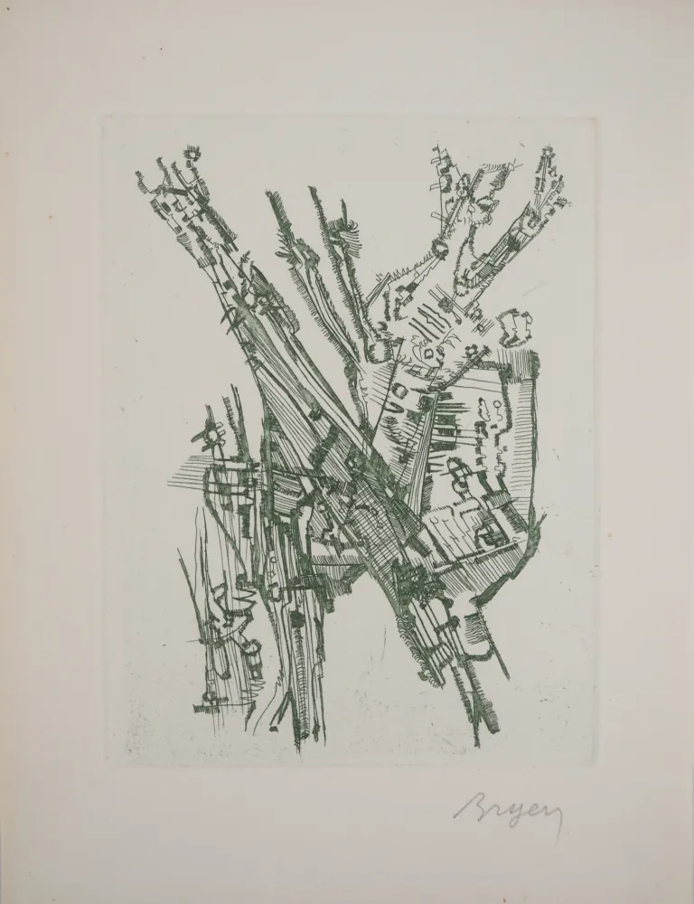 彫版 Bryen - Paysage abstrait