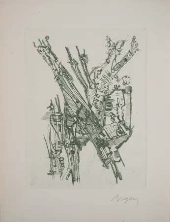 彫版 Bryen - Paysage abstrait