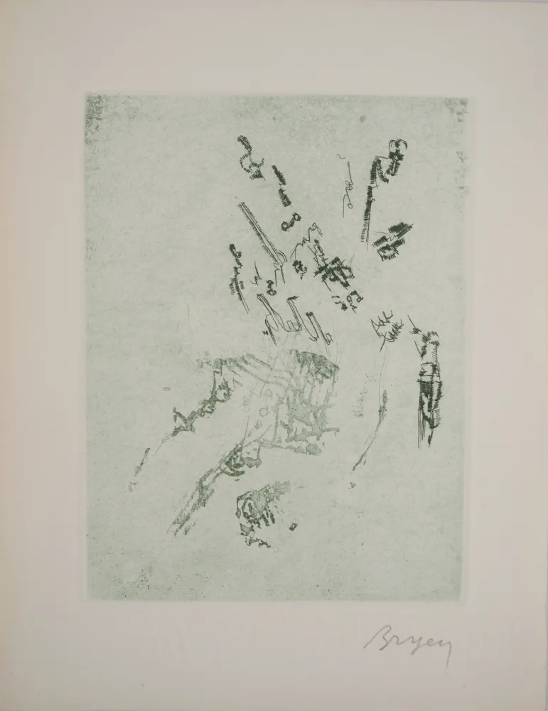 彫版 Bryen - Réflexion en vert