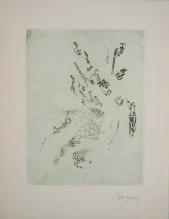 彫版 Bryen - Réflexion en vert