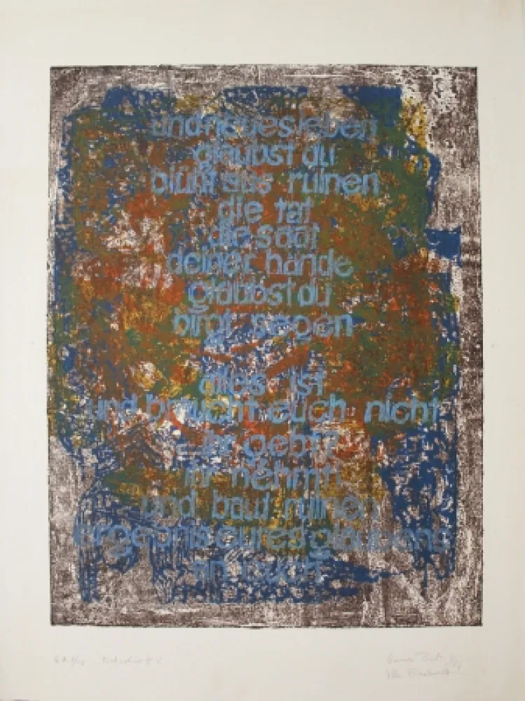 リトグラフ Bub - Fortschritt? / Progress?