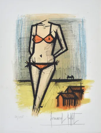 リトグラフ Buffet - A la Plage