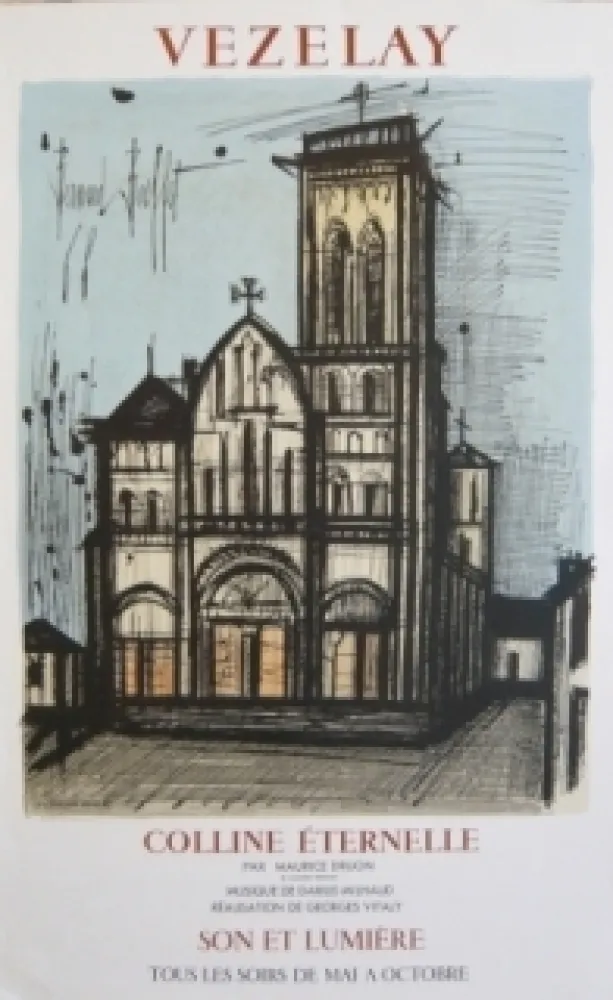 掲示 Buffet - Affiche exposition Vezelay