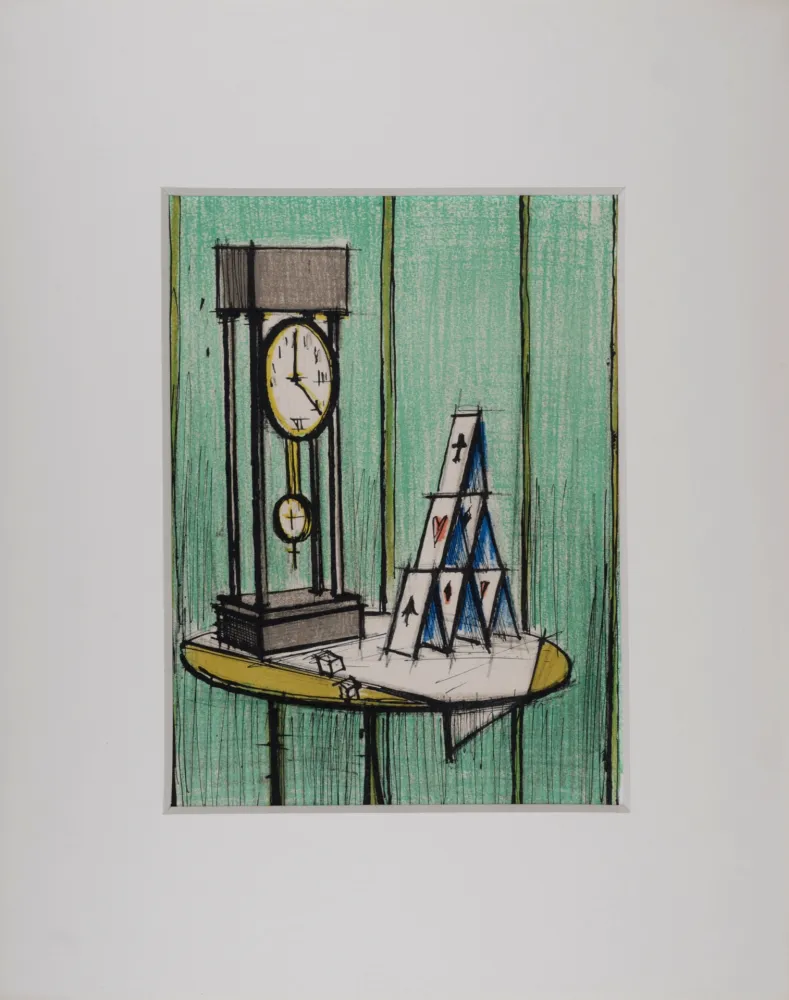 リトグラフ Buffet - Château de cartes, 1979