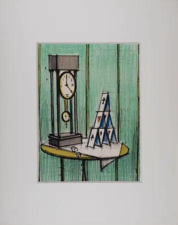 リトグラフ Buffet - Château de cartes, 1979