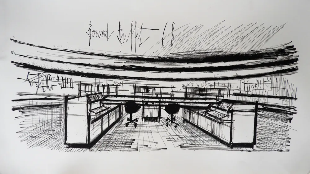 リトグラフ Buffet - Control Room, Siemens,