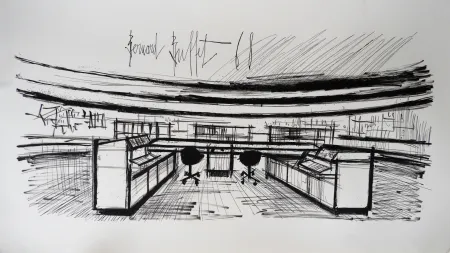 リトグラフ Buffet - Control Room, Siemens,