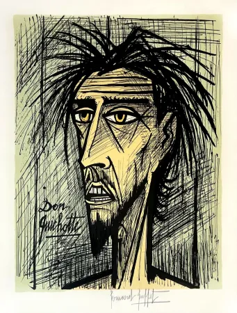 リトグラフ Buffet - Don Quichotte 