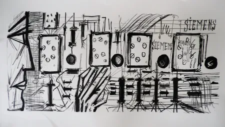 リトグラフ Buffet - Electronic Circuits, Siemens,