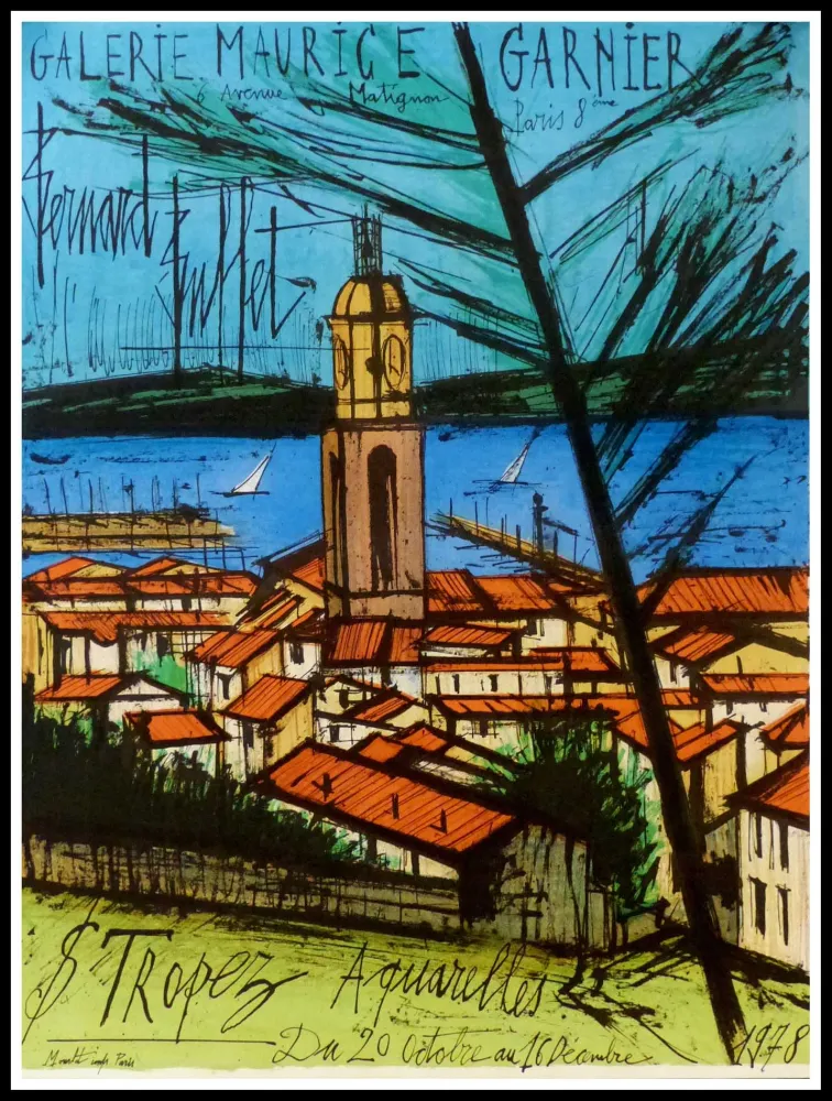 掲示 Buffet -  GALERIE MAURICE GARNIER - SAINT TROPEZ