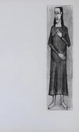 エッチングと　アクチアント Buffet - Homme de face, La Passion du Christ