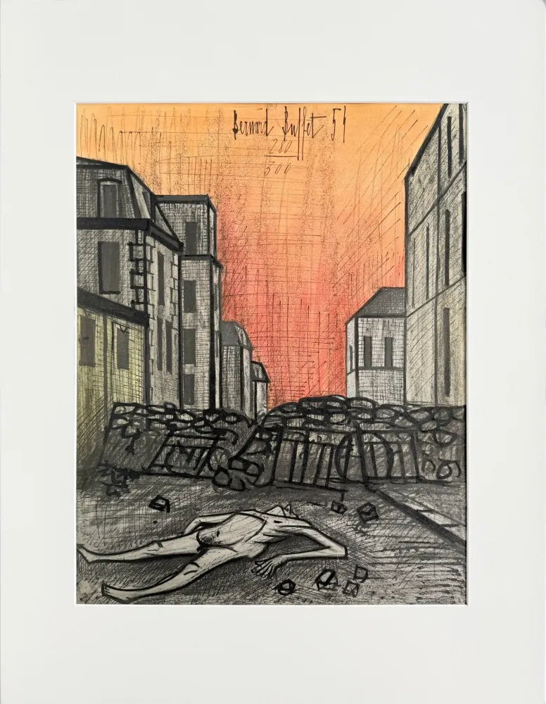 リトグラフ Buffet - Horreur de la guerre