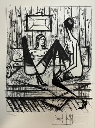 リトグラフ Buffet - Jeux de Dames