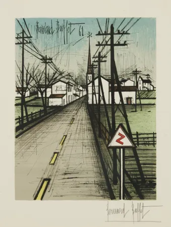 リトグラフ Buffet - La route