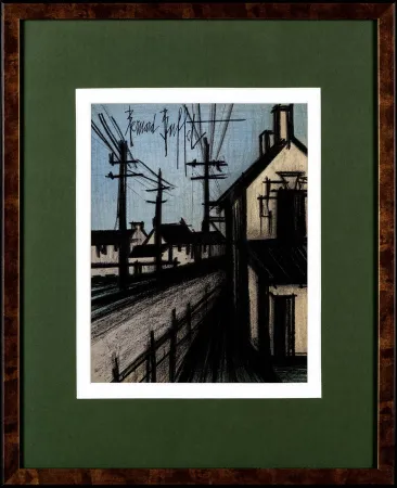 リトグラフ Buffet - La Route du Village