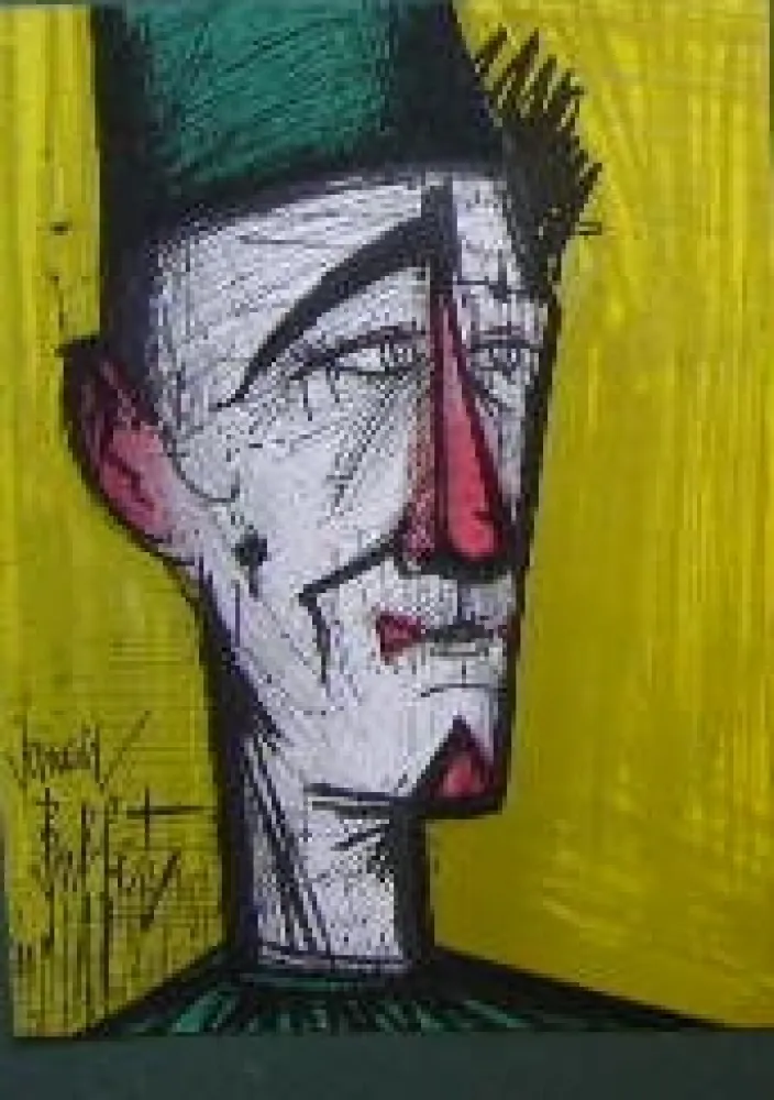 リトグラフ Buffet - Le clown Jojo