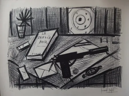リトグラフ Buffet - Le Dahlia Noir