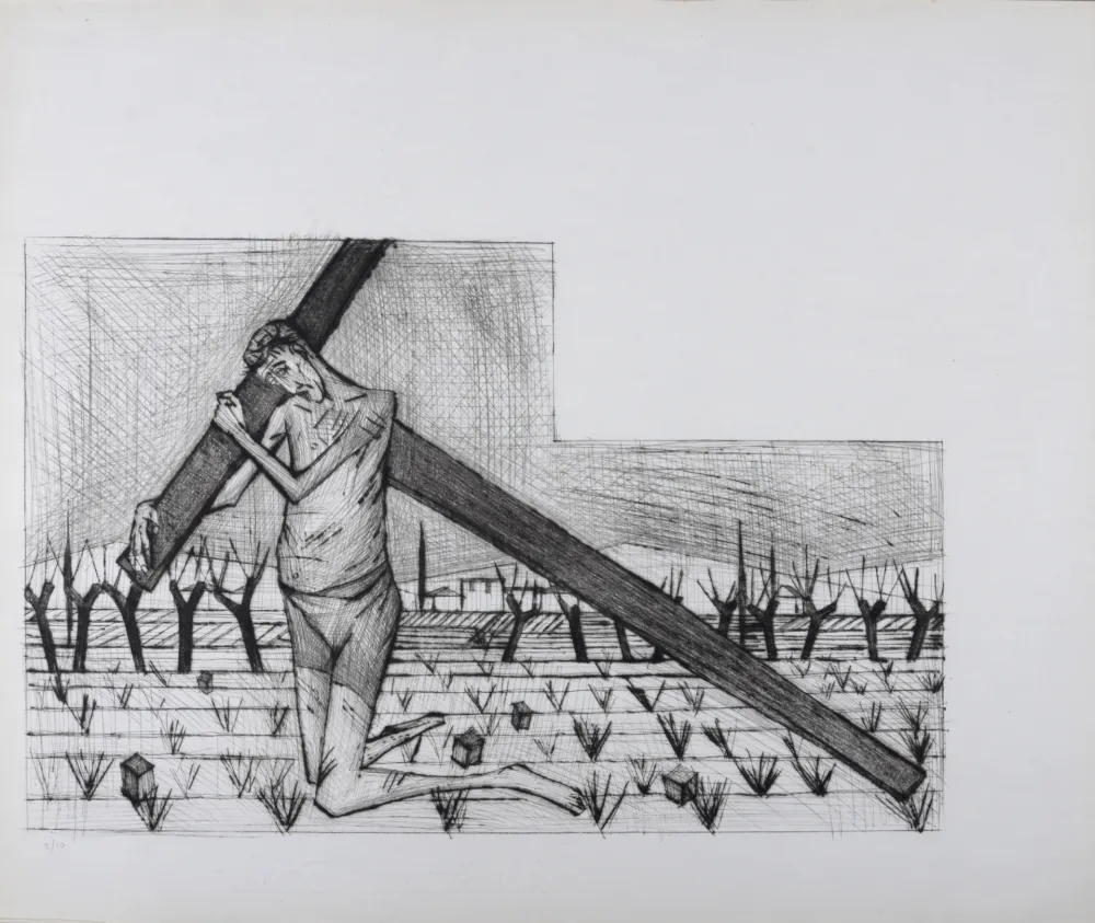 エッチングと　アクチアント Buffet - Le Portement de Croix, La Passion du Christ