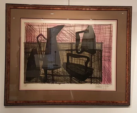 リトグラフ Buffet - Les fers à repasser