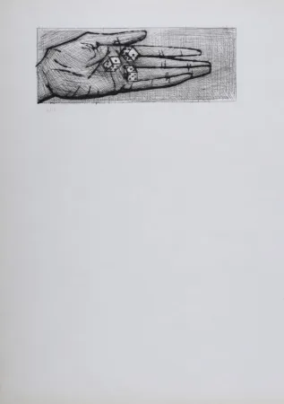 エッチングと　アクチアント Buffet - Main et dés, La Passion du Christ