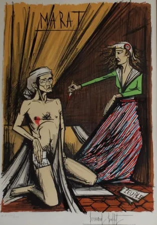 リトグラフ Buffet - Marat