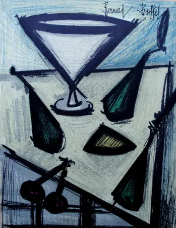 リトグラフ Buffet - Nature morte aux fruits, 1967