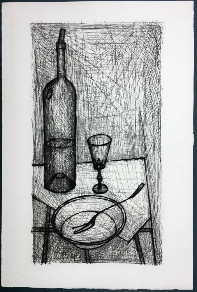 エッチング Buffet - Nature morte pour Recherche de la Purété (1953)