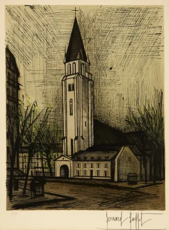 リトグラフ Buffet - Saint-Germain-des-Prés