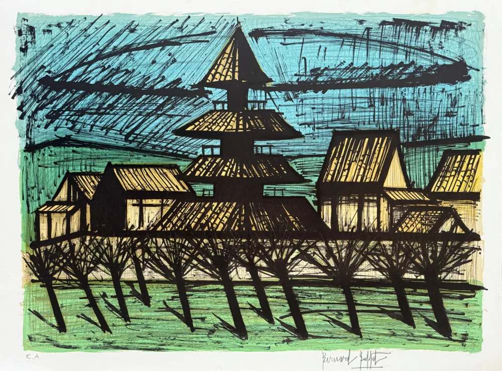 リトグラフ Buffet - Temple Tō-ji, Kyoto