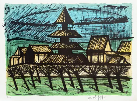 リトグラフ Buffet - Temple Tō-ji, Kyoto