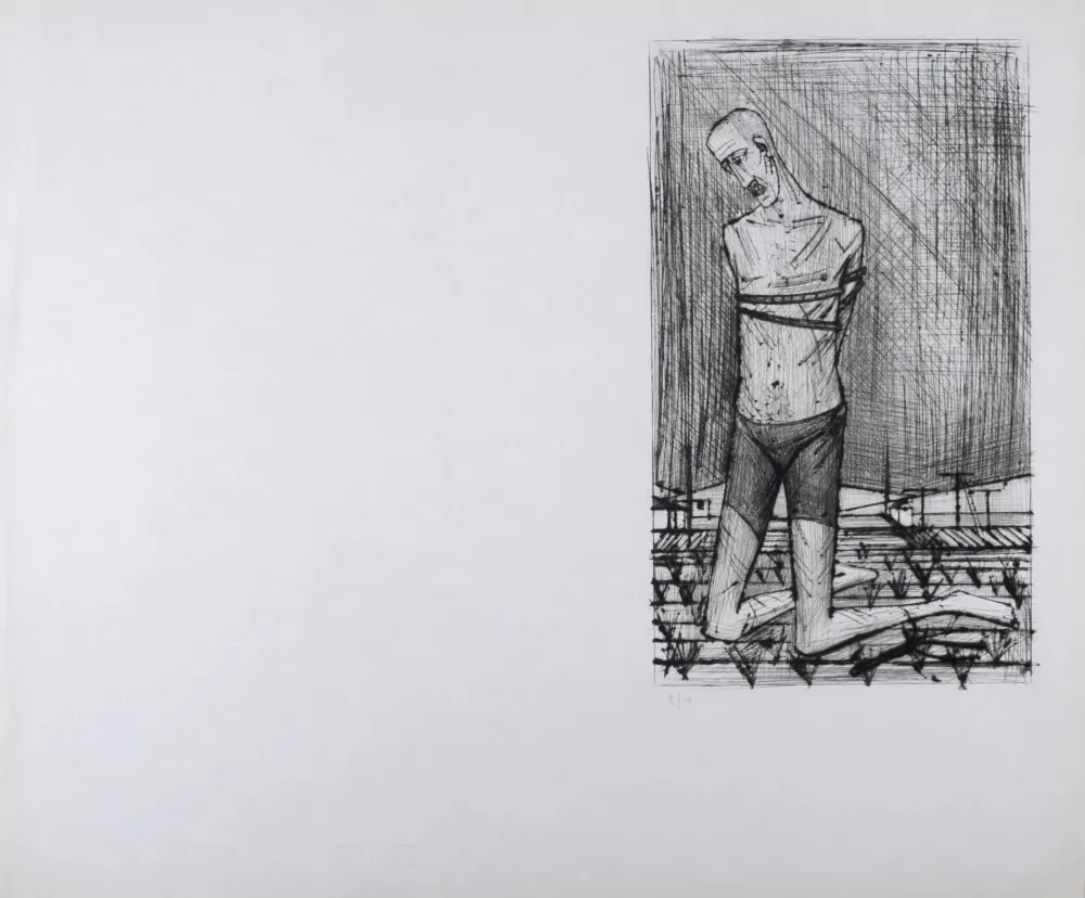 彫版 Buffet - Un genoux, La Passion du Christ 