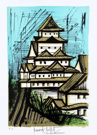 リトグラフ Buffet - Voyage au Japon