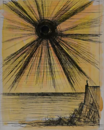 彫版 Buffet - Voyages fantastiques de Cyrano de Bergerac, 1958