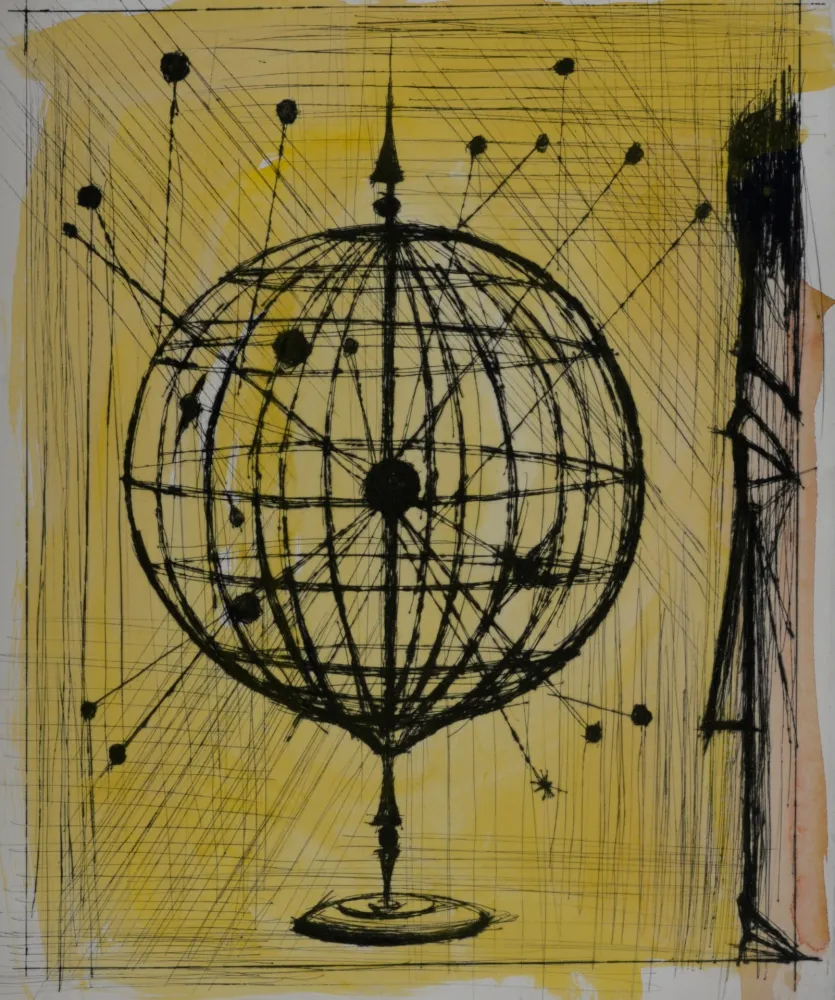 彫版 Buffet - Voyages fantastiques de Cyrano de Bergerac, 1958