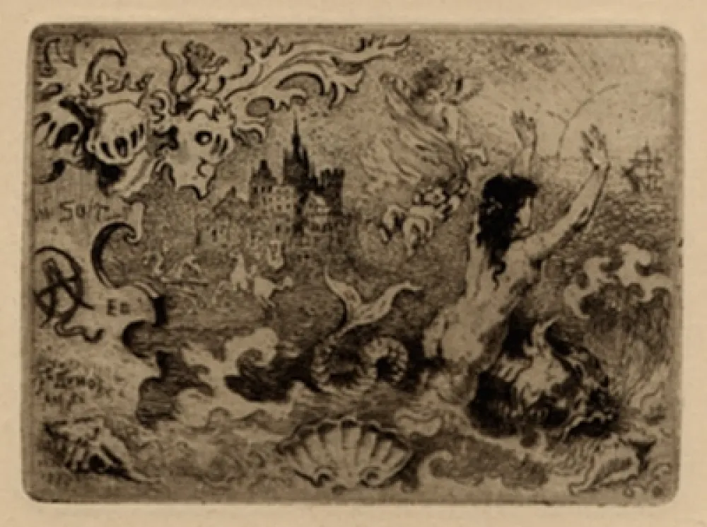 挿絵入り本 Buhot - Le diable amoureux