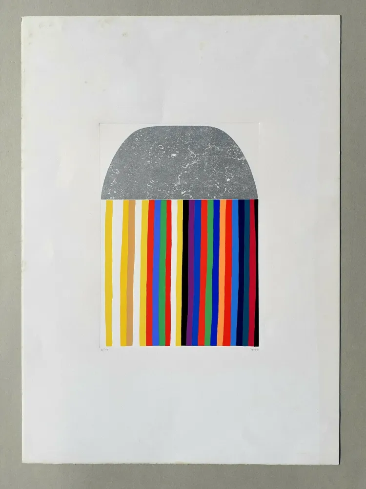 彫版 Burri - Acquaforte e serigrafia G