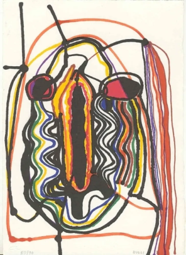 リトグラフ Burri - Saffo