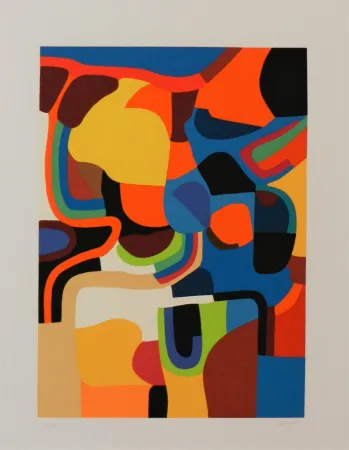 シルクスクリーン Burri - Trittico E