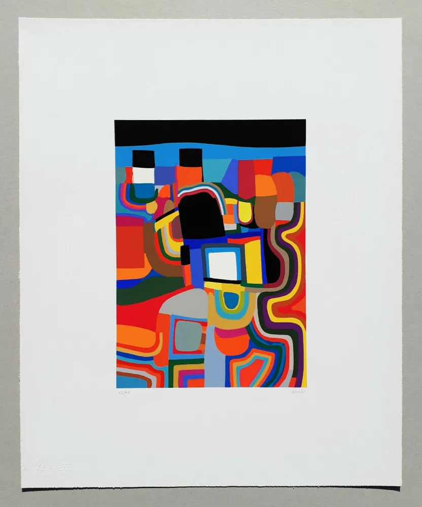 シルクスクリーン Burri - Trittico E - Serigrafia 1-E