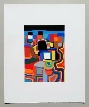 シルクスクリーン Burri - Trittico E - Serigrafia 1-E