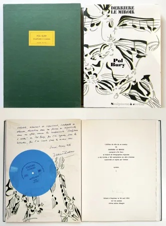 挿絵入り本 Bury - Derrière le Miroir n°209. POL BURY. Avril 1974. TIRAGE DE LUXE SIGNÉ.