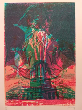 リトグラフ Bury - Liberty